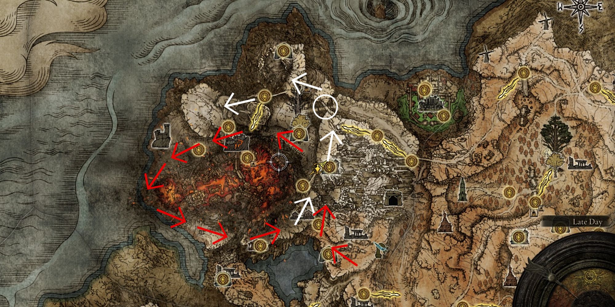 elden ring mt gelmir how to get to volcano manor on the map
