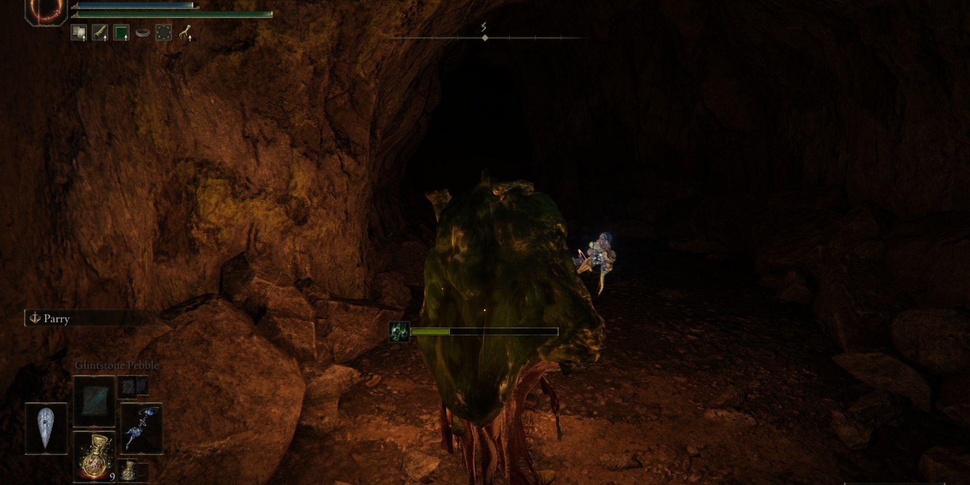 elden ring seethewater cave trapped by sludge