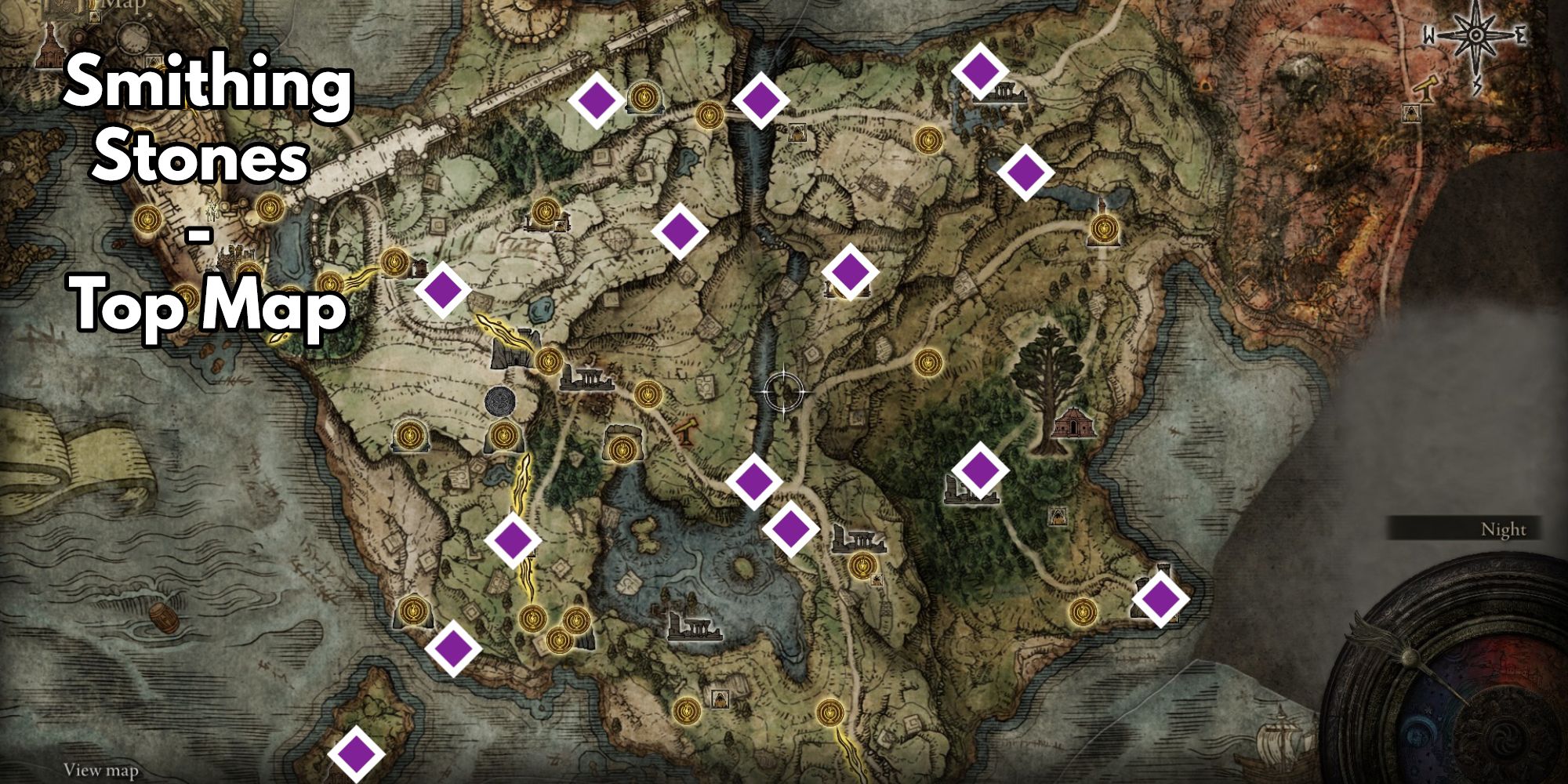 elden ring smithing stone locations in limgrave on map