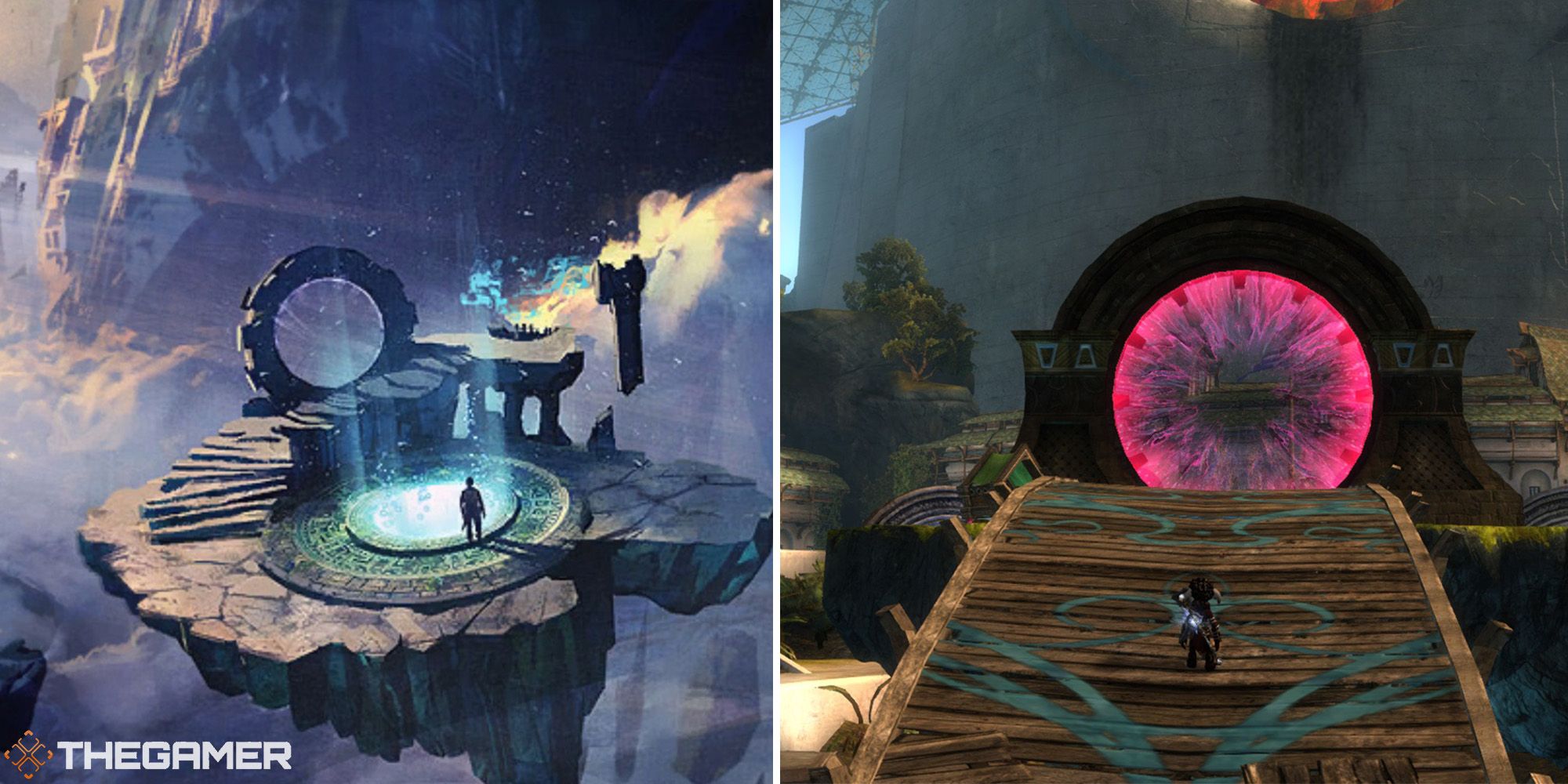 fractals loading art and entrance in lions arch split image