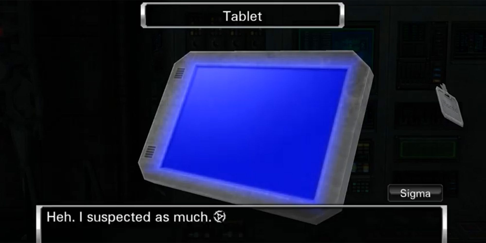 tablet lighting up blue to get the gold file