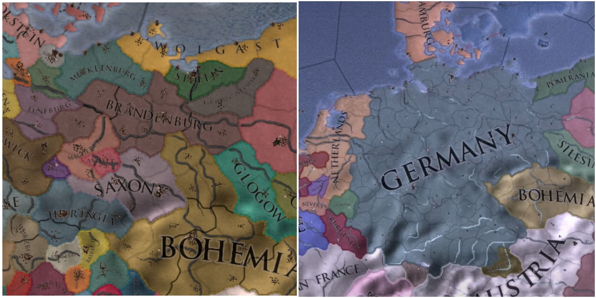 EU4 Brandenburg Germany Map