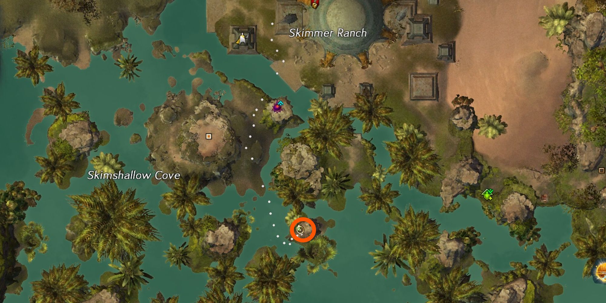 location of shadi's gloves on map