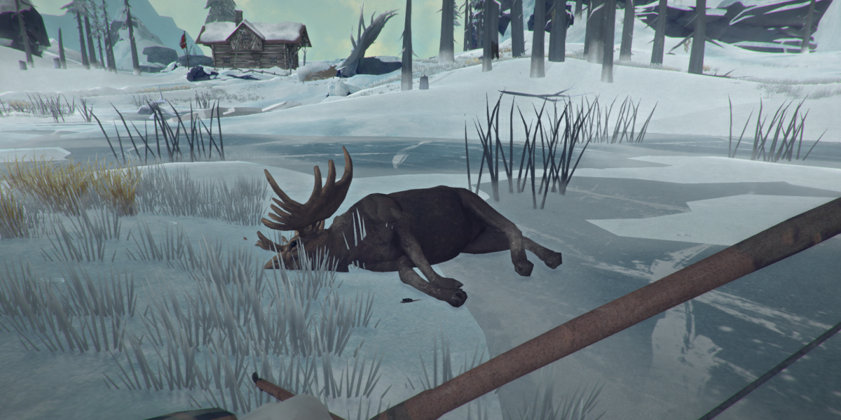 The Long Dark Broken Railroad Moose Hunting Lodge Moose Carcass Hunting Bow