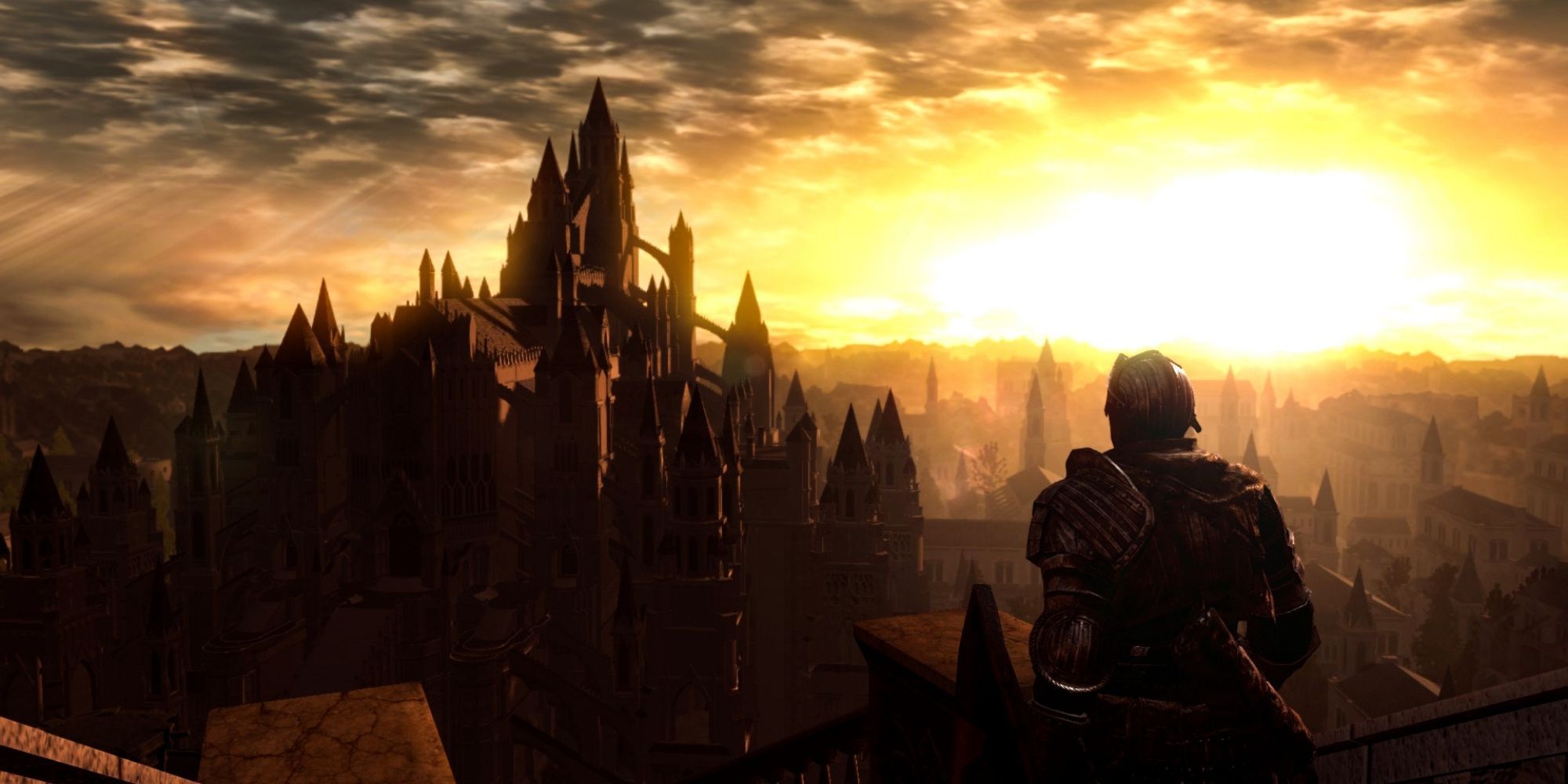 anor londo and the top of lordran in dark souls