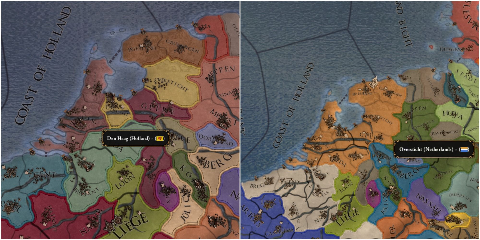 EU4 Holland Netherlands Map