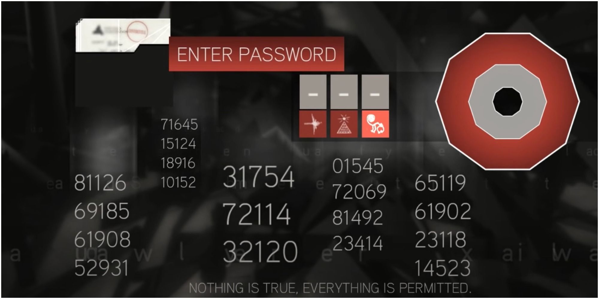 Assassin&rsquo;s Creed 2 Puzzle 20 Final Code solution