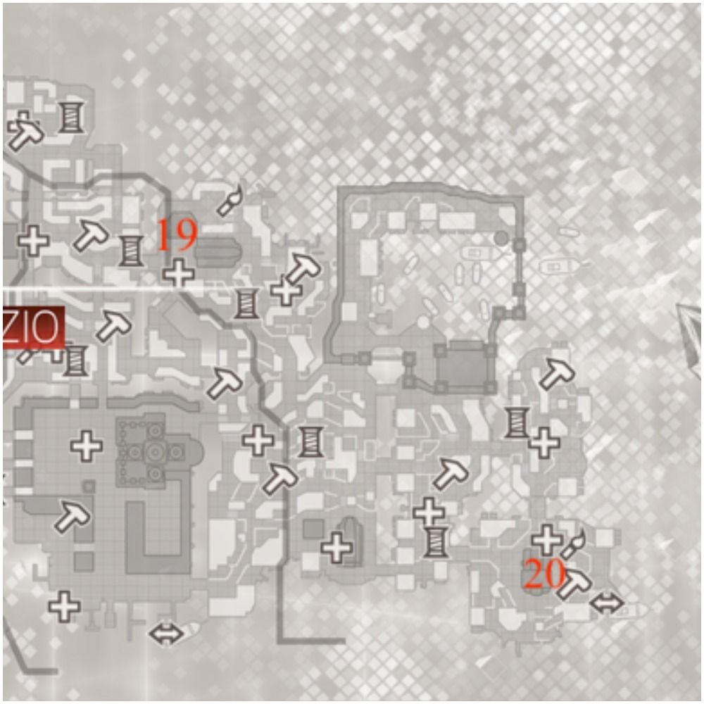 Assassin&rsquo;s Creed 2 Venice&rsquo;s Castello glyph locations