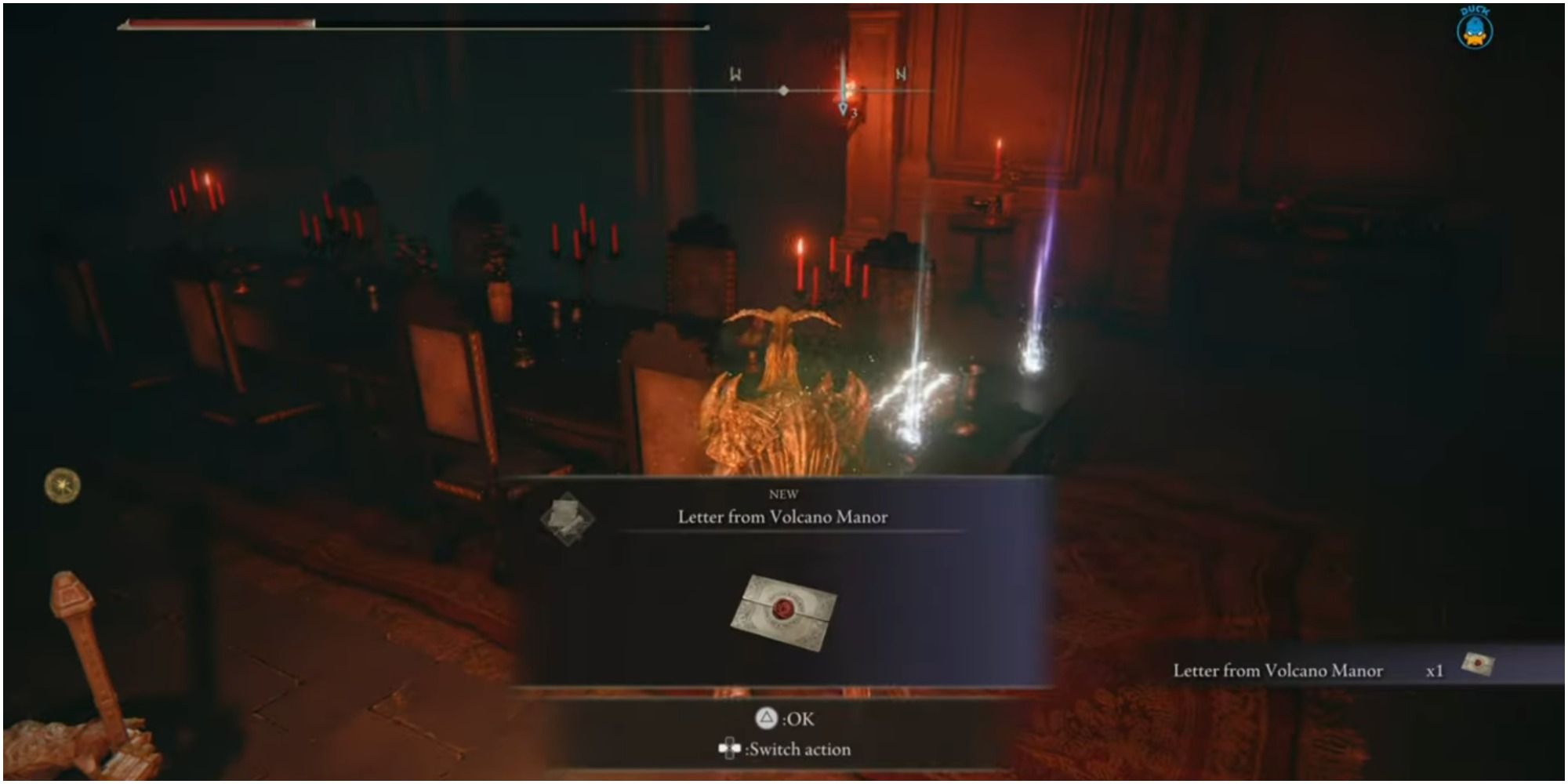 Elden Ring Finding the assassination contract in Volcano Manor's Drawing Room
