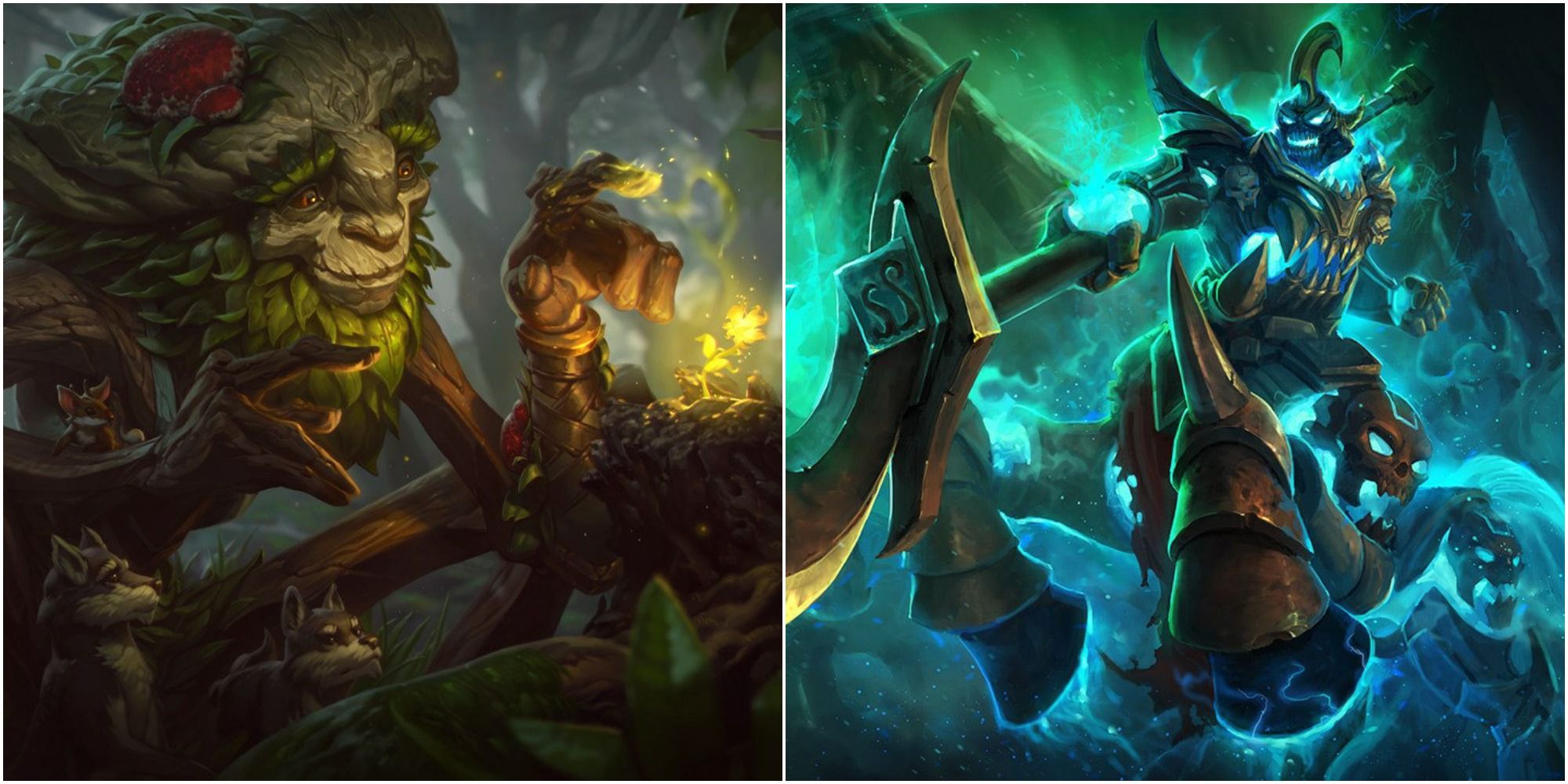 Ivern Hecarim Base Splash Art League Of Legends