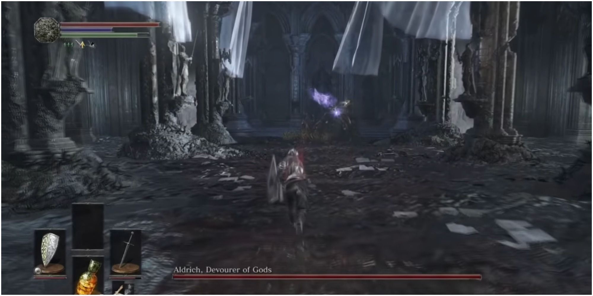 Dark Souls 3 Aldrich, Devourer Of Gods boss arena