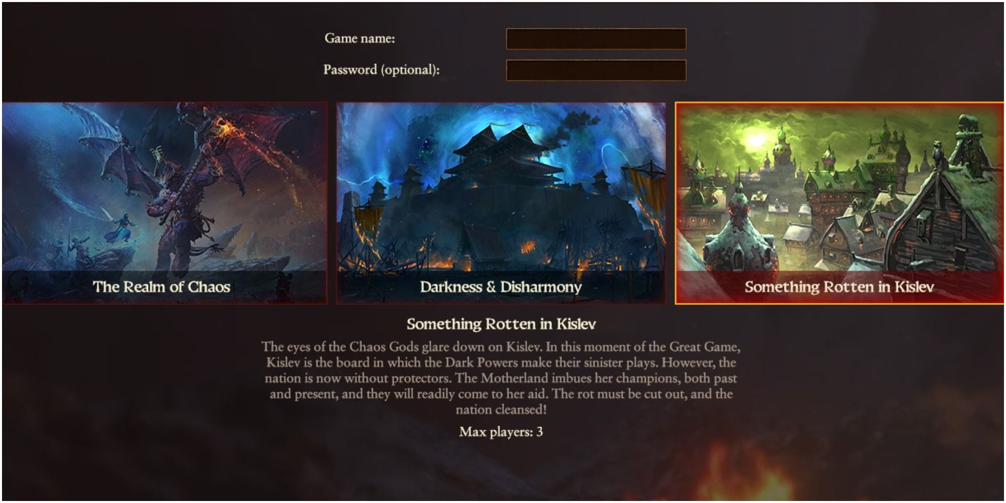 Something Rotten In Kislev Multiplayer Campaign Selection Total War Warhammer 3