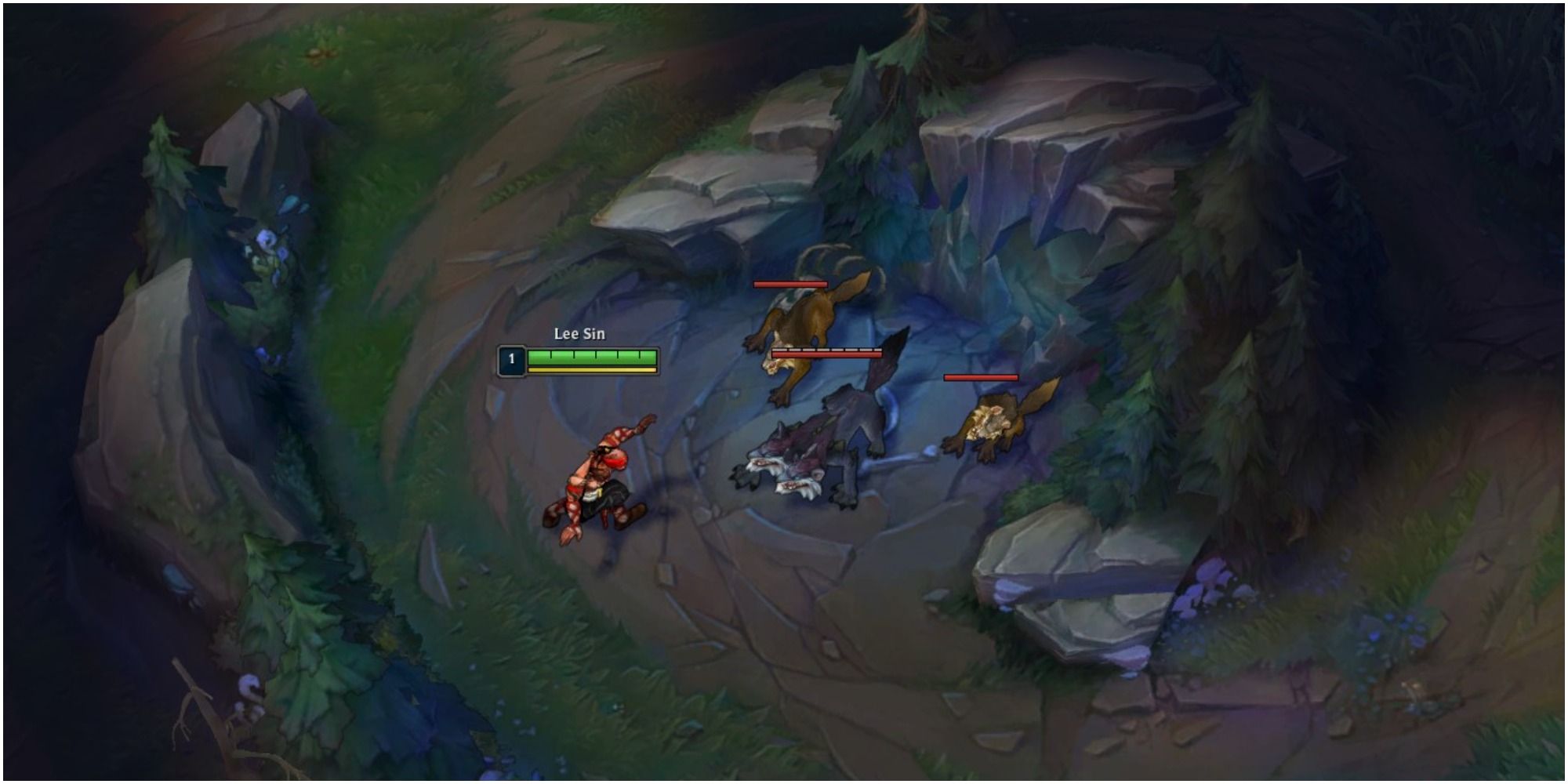 Lee Sin Wolves Jungle Camp In Game In League Of Legends