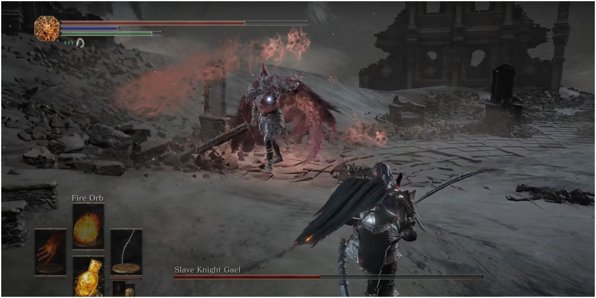 Dark Souls 3 Slave Knight Gael boss arena