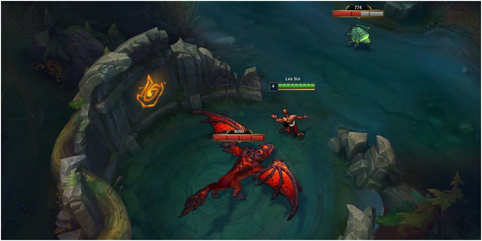 Lee Sin At Infernal Drake Pit In Game In League Of Legends