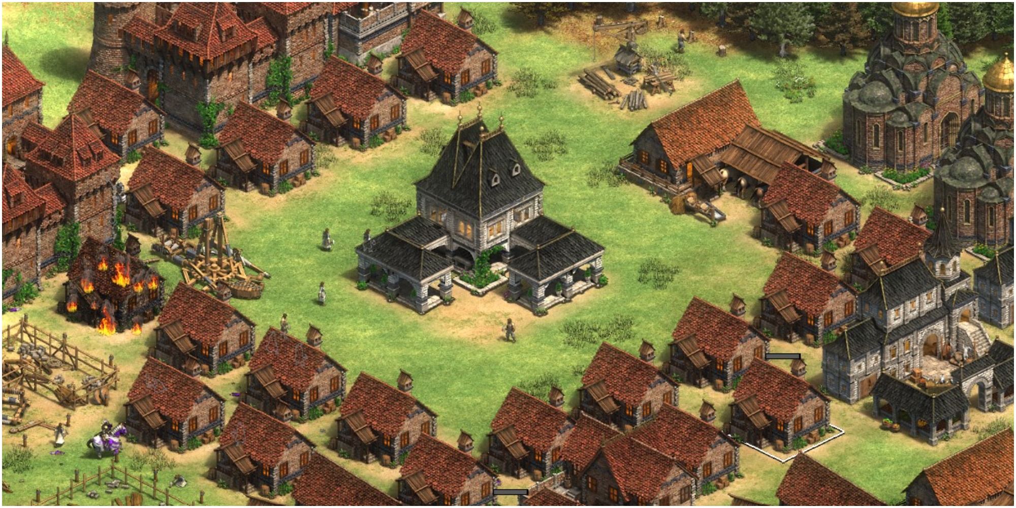Age of Empires 2 Definitive Edition Lithuanian Town Center and Houses