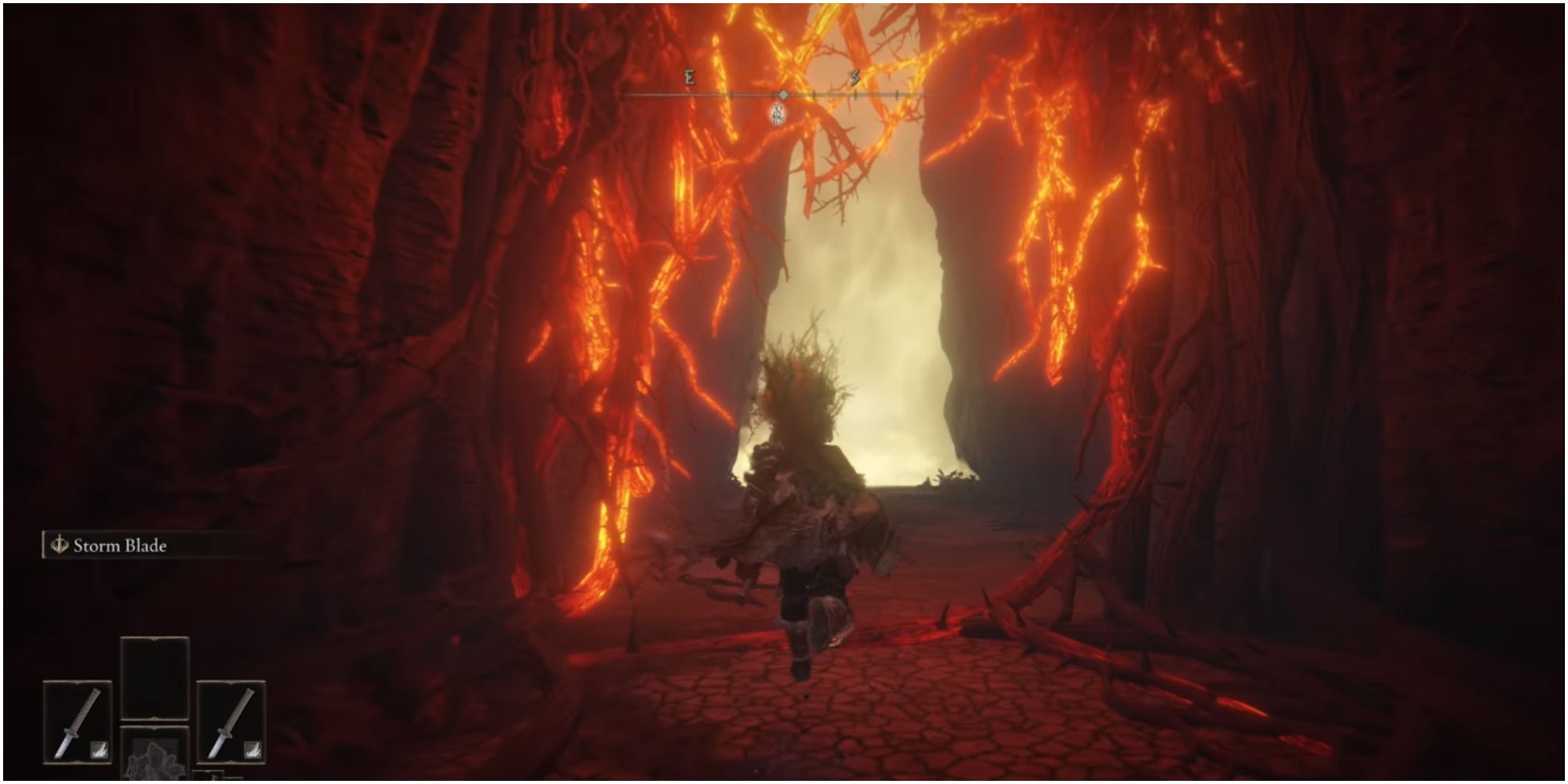 The player approaching the Radagon's boss room. 