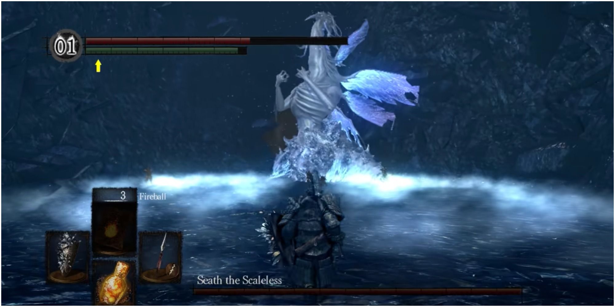 Dark Souls Seath The Scaleless boss fight
