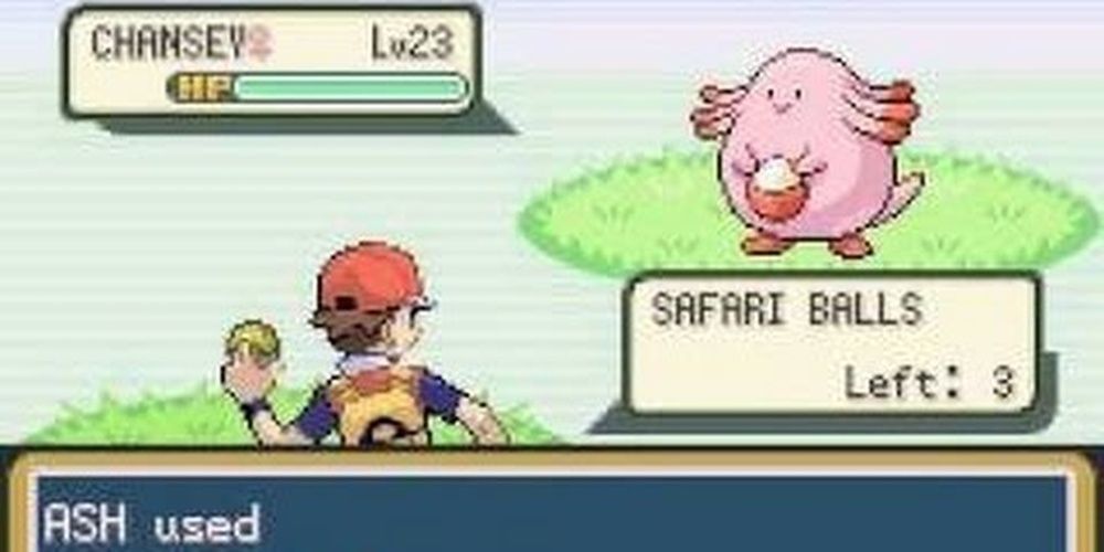 pokemon firered leafgreen safari zone chansey