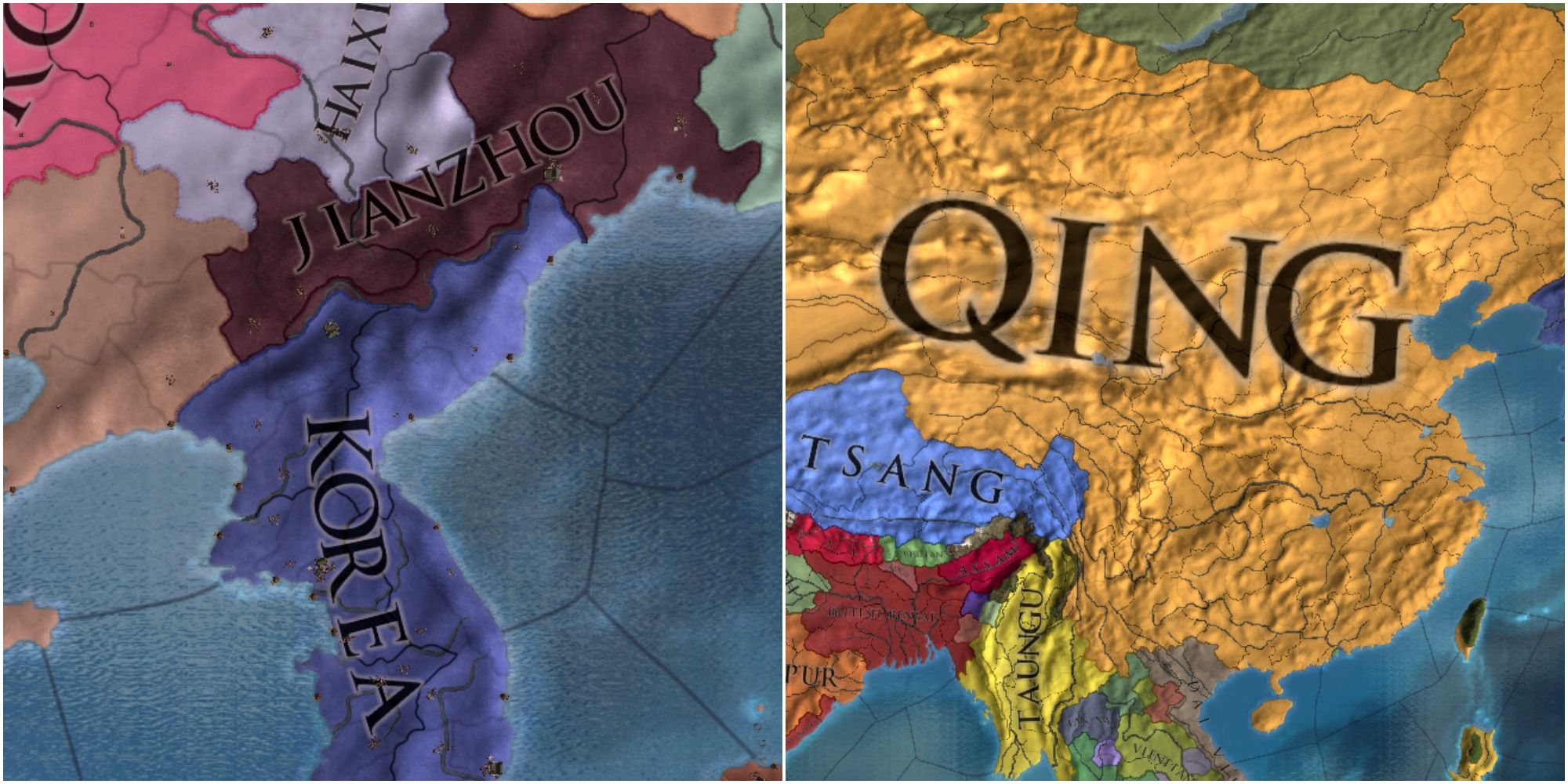 EU4 Jianzhou Qing Map