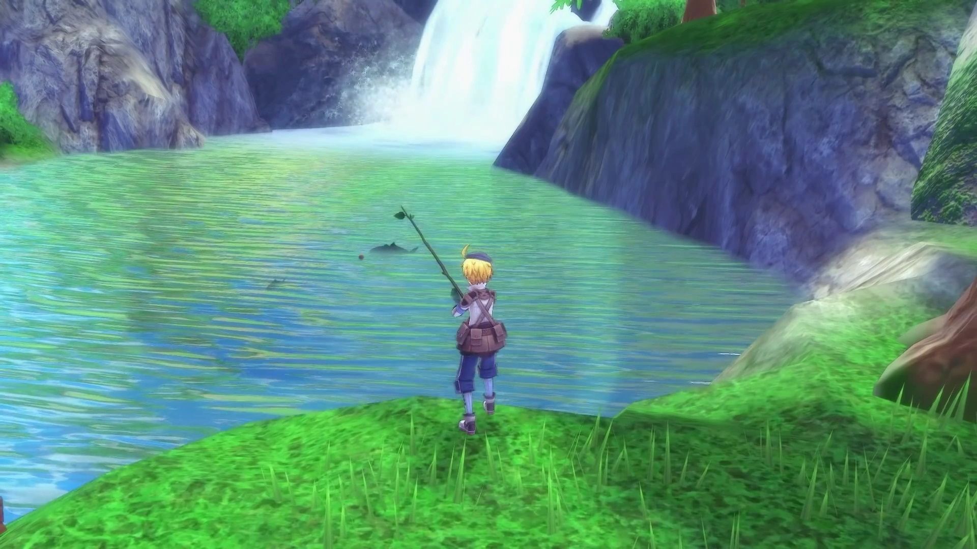 Ares goes fishing in Rune Factory 5