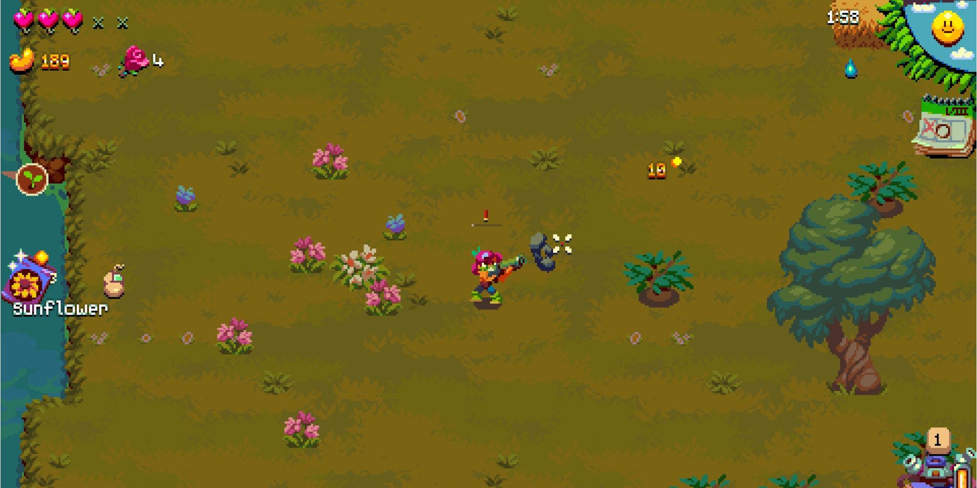 Atomicrops Plains Biome Lavender with Shallot Gun