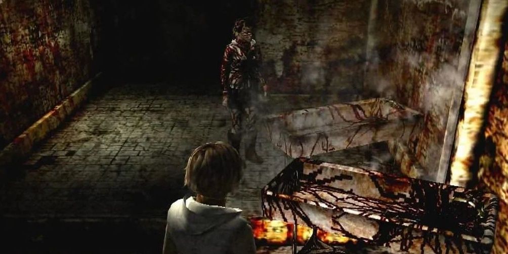 The bleeding mirror in Silent Hill 3