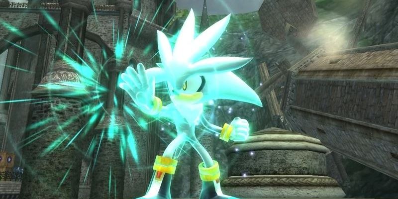 Silver using his powers in Sonic the Hedgehog 2006