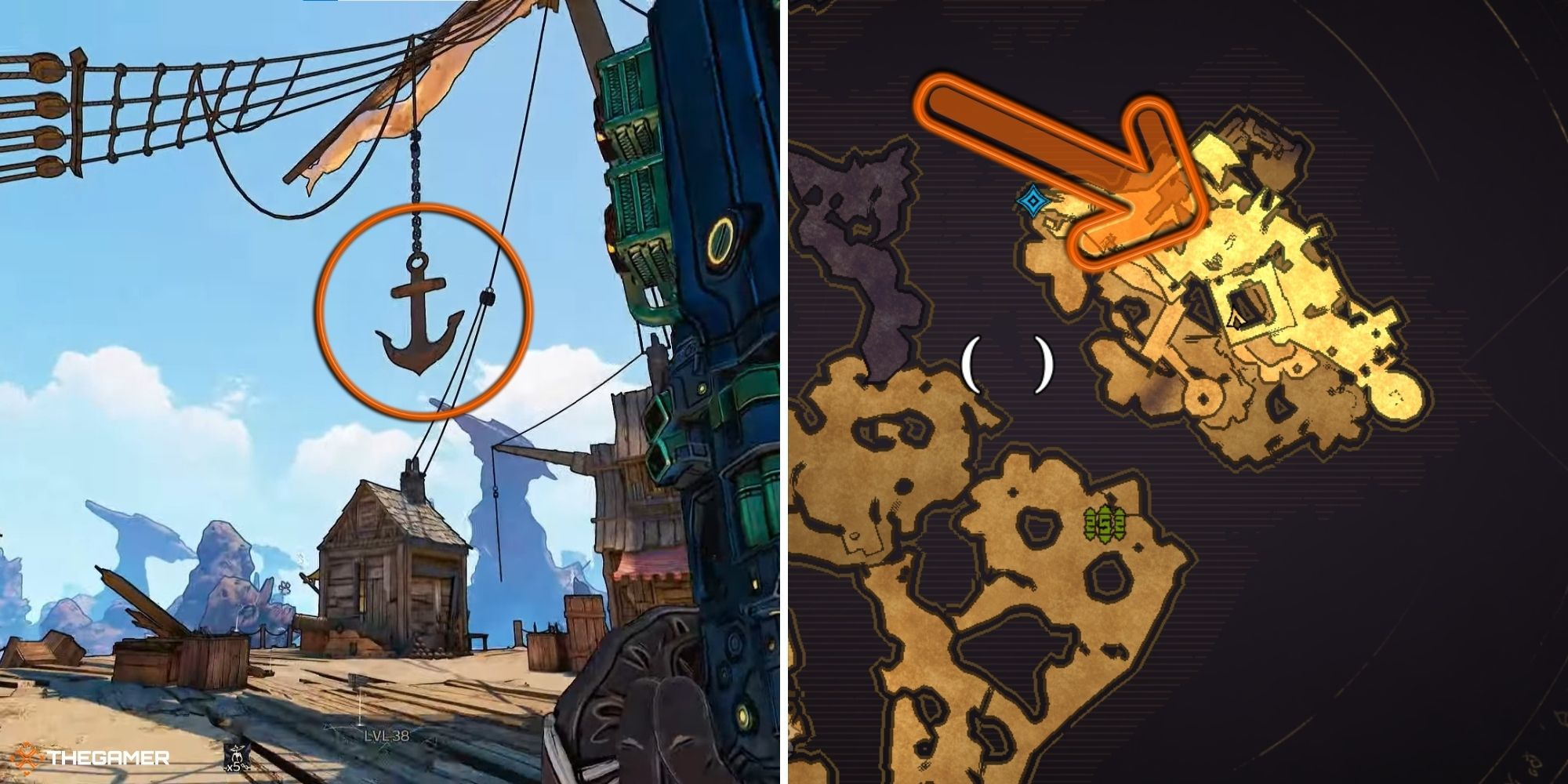tiny tina's wonderlands - Wargtooth Shallow - lucky die on left, map on right (19)