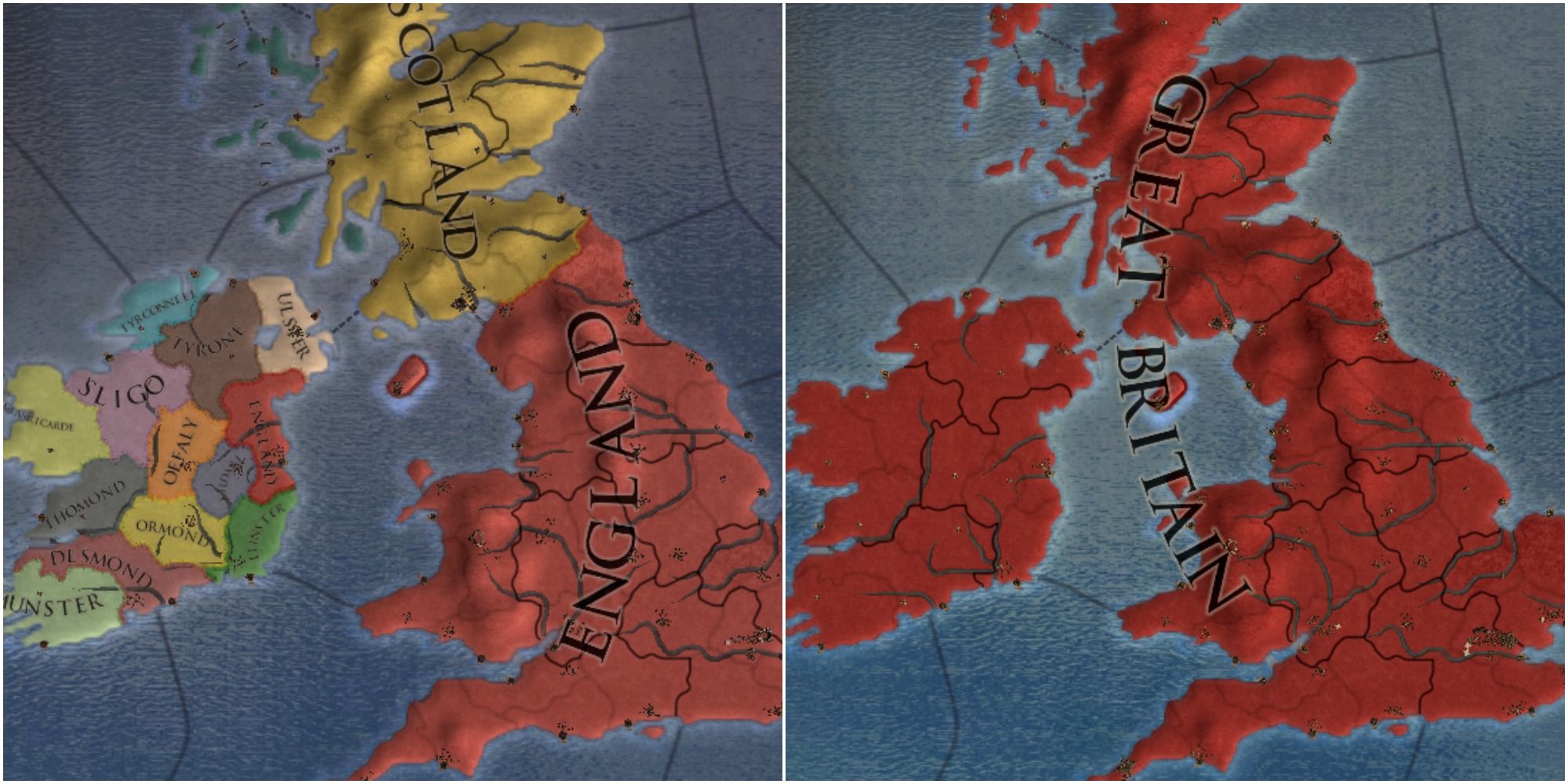 EU4 England Great Britain Map