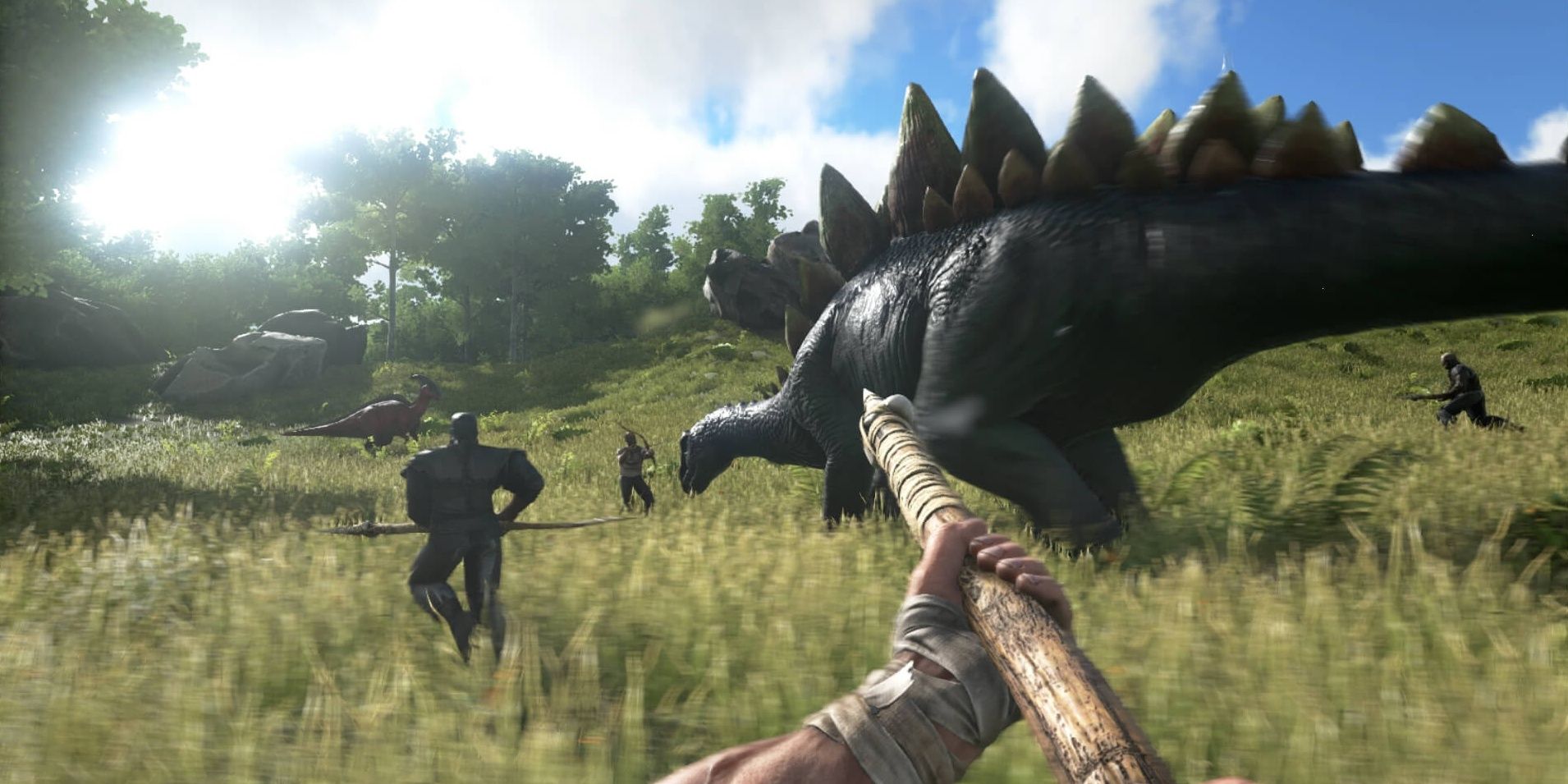 FPS dinosaur hunt in ARK: Survival Evolved
