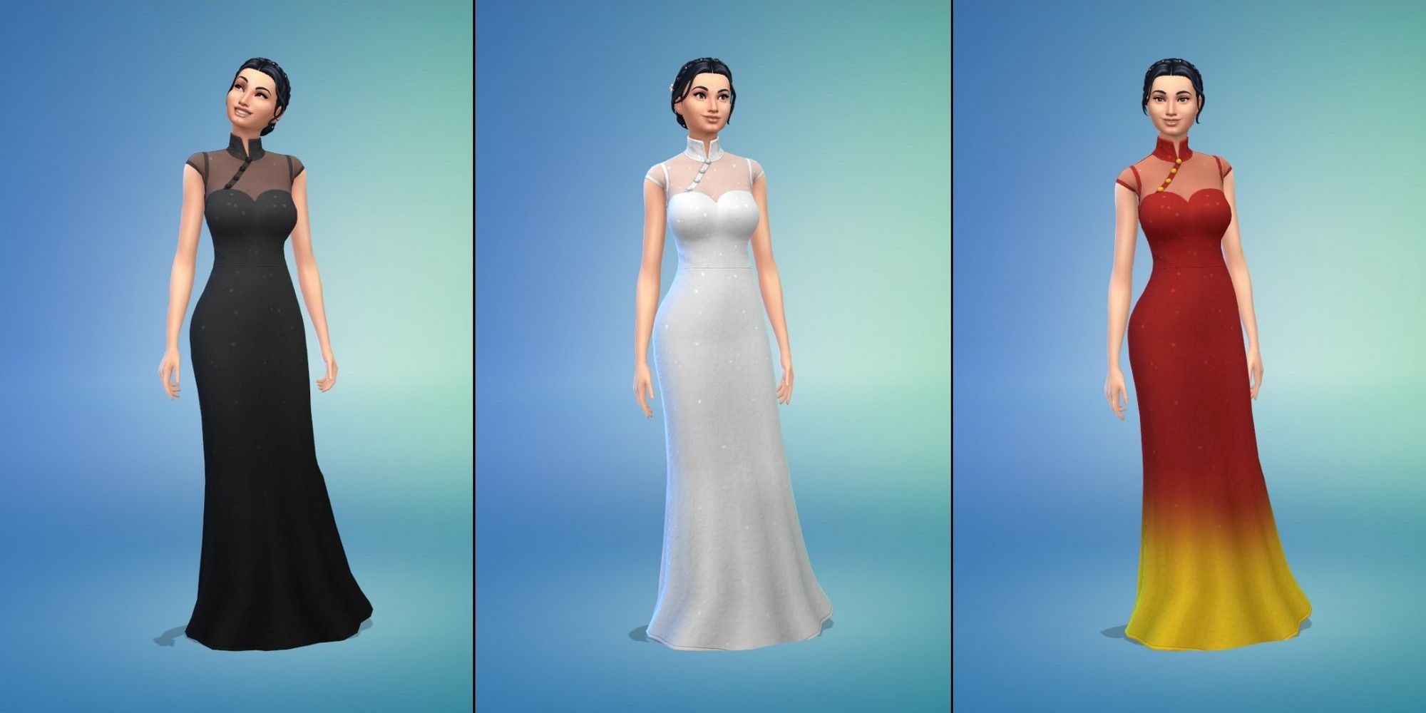 Sims 4 Wedding Dress High Neck Lace Decal