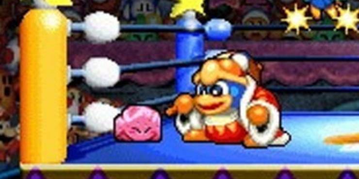 Kirby battles King Dedede
