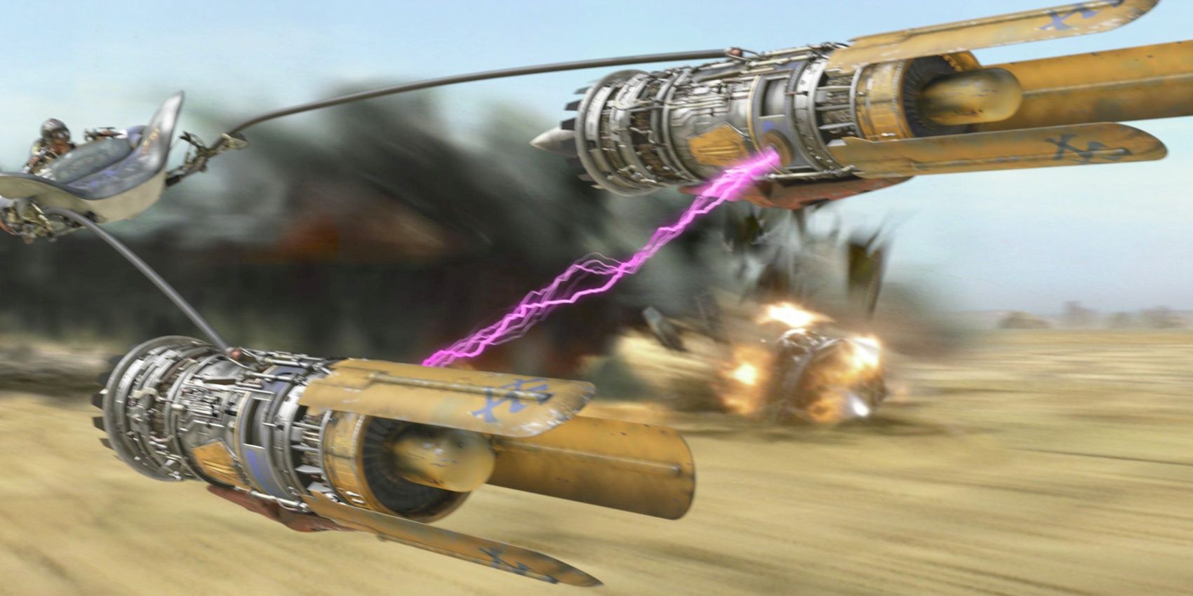 Star Wars Episode 1: Racer Anakin's Podracer speeds into the final lap.