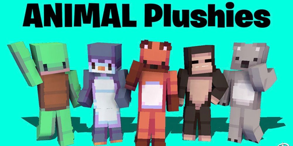 Pickaxe Studios Animal Plush Minecraft Skin Pack, Minecraft Marketplace