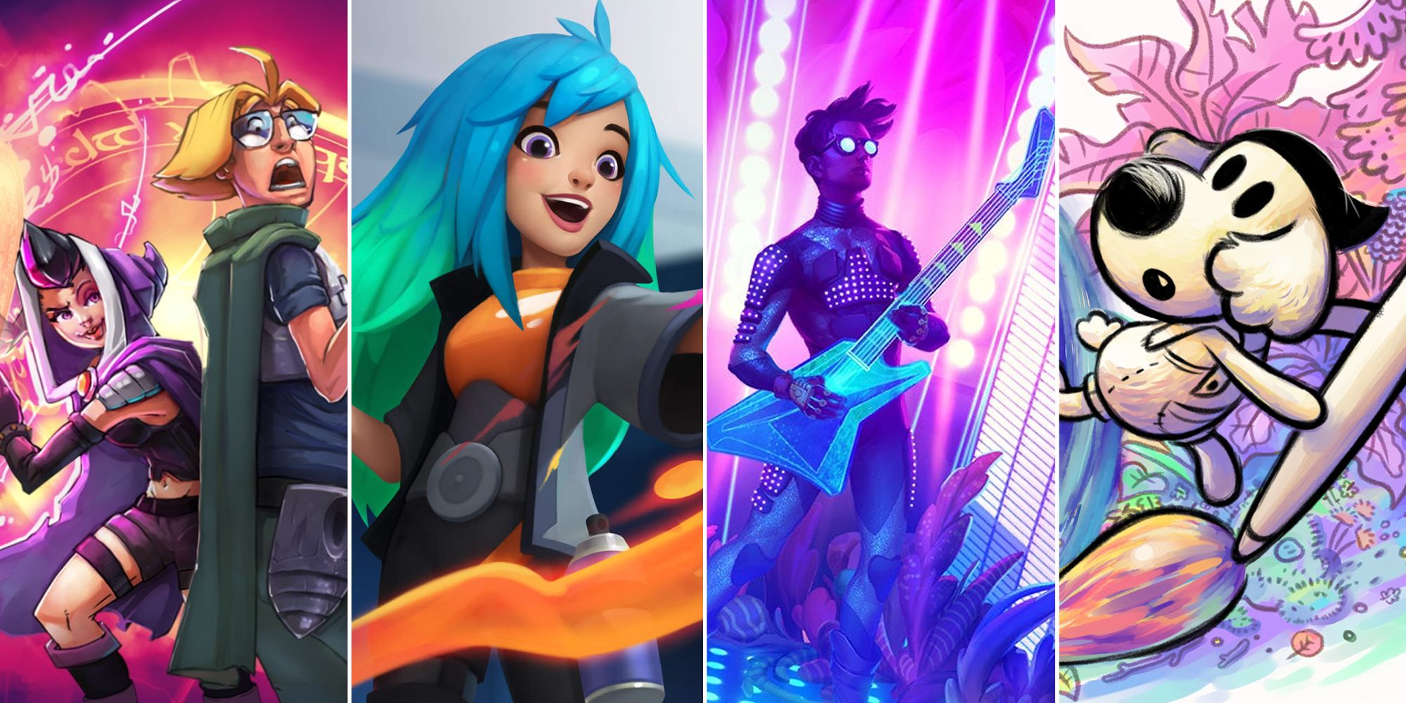 Artist Split Image Feature split image of characters from the games mentioned