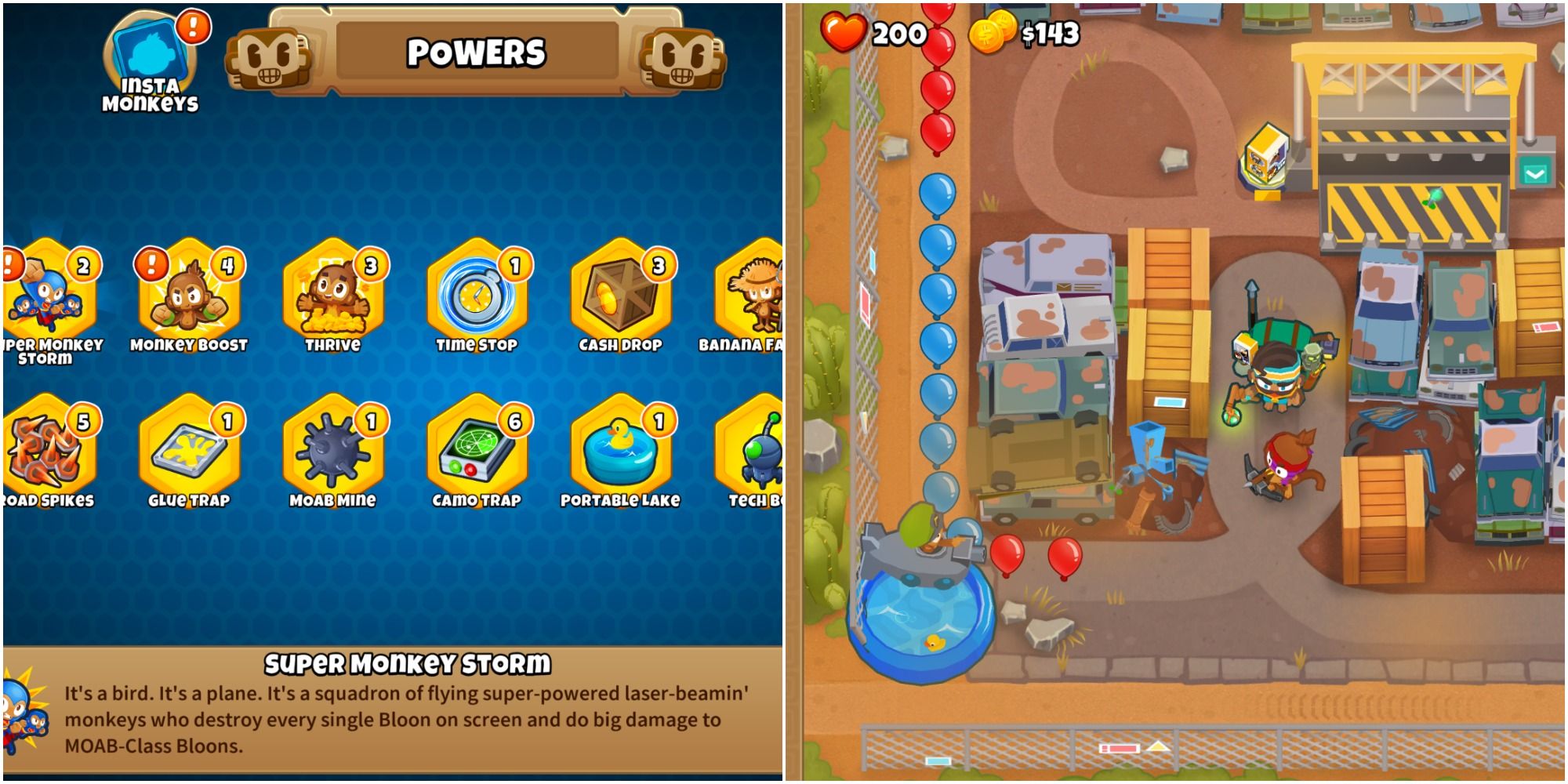 The Best Powers To Use In Bloons TD 6