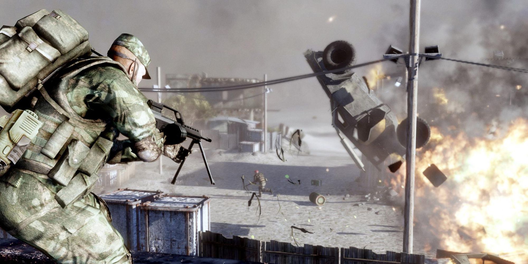 Battlefield Bad Company 2 Screenshot Of Explosive Car