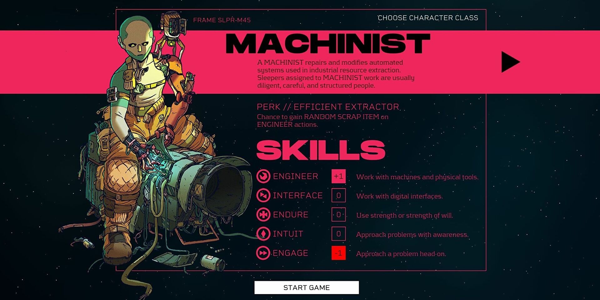 Citizen Sleeper Machinist Class