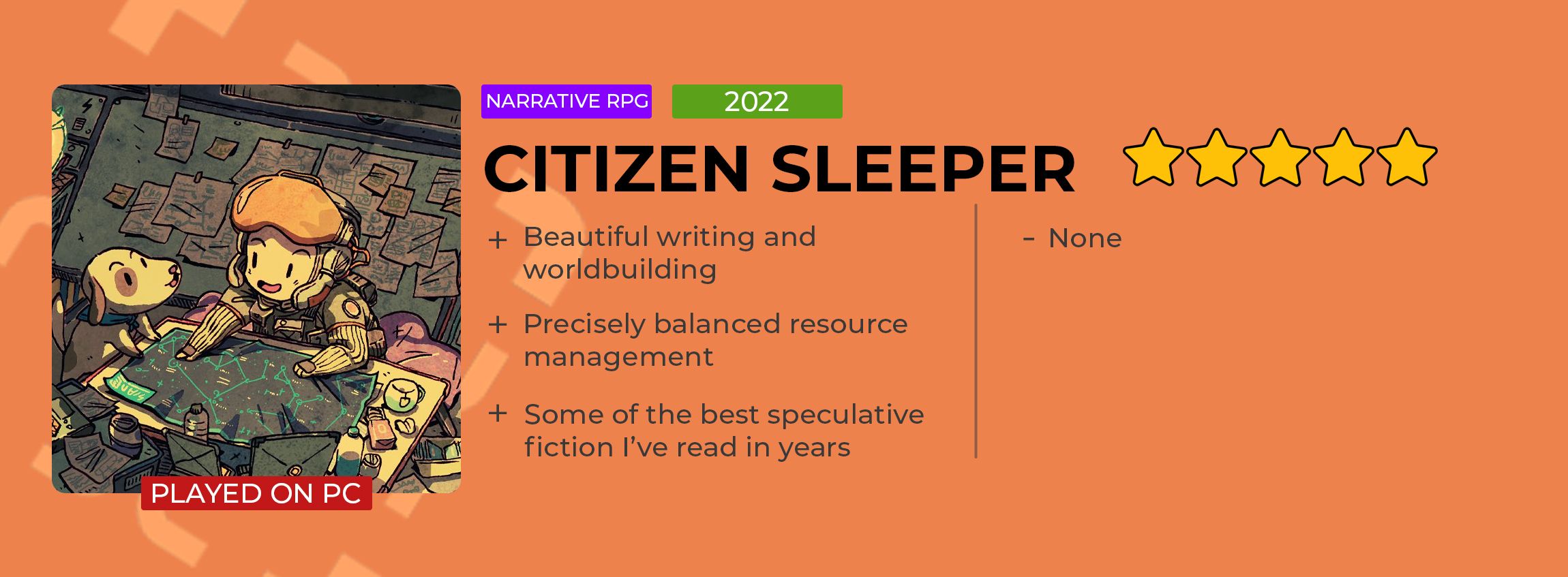 download citizen sleeper review for free