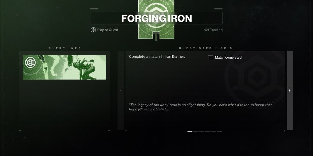 Forging Iron Quest
