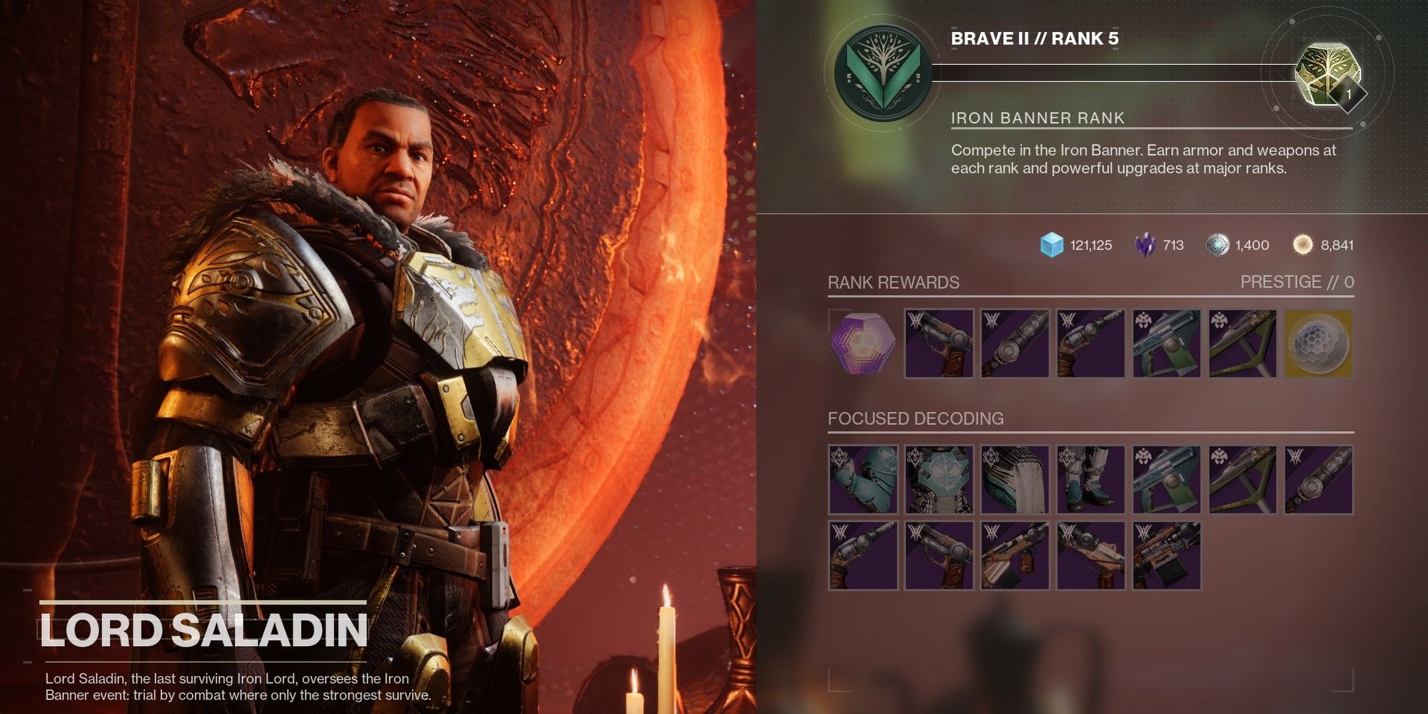 Destiny 2 Lord Saladin Reworked Iron Banner Rewards