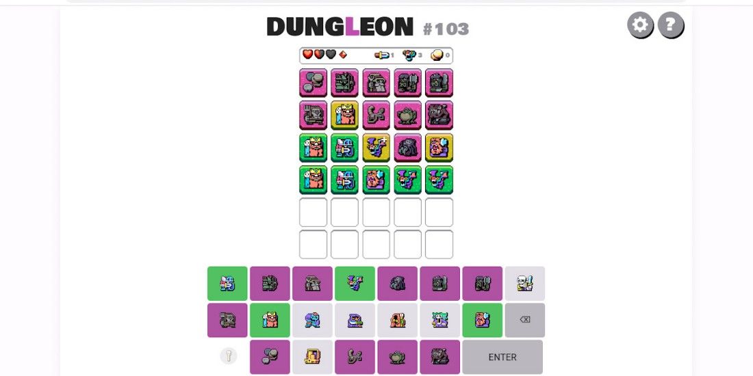 Dungleon screenshot solved puzzle