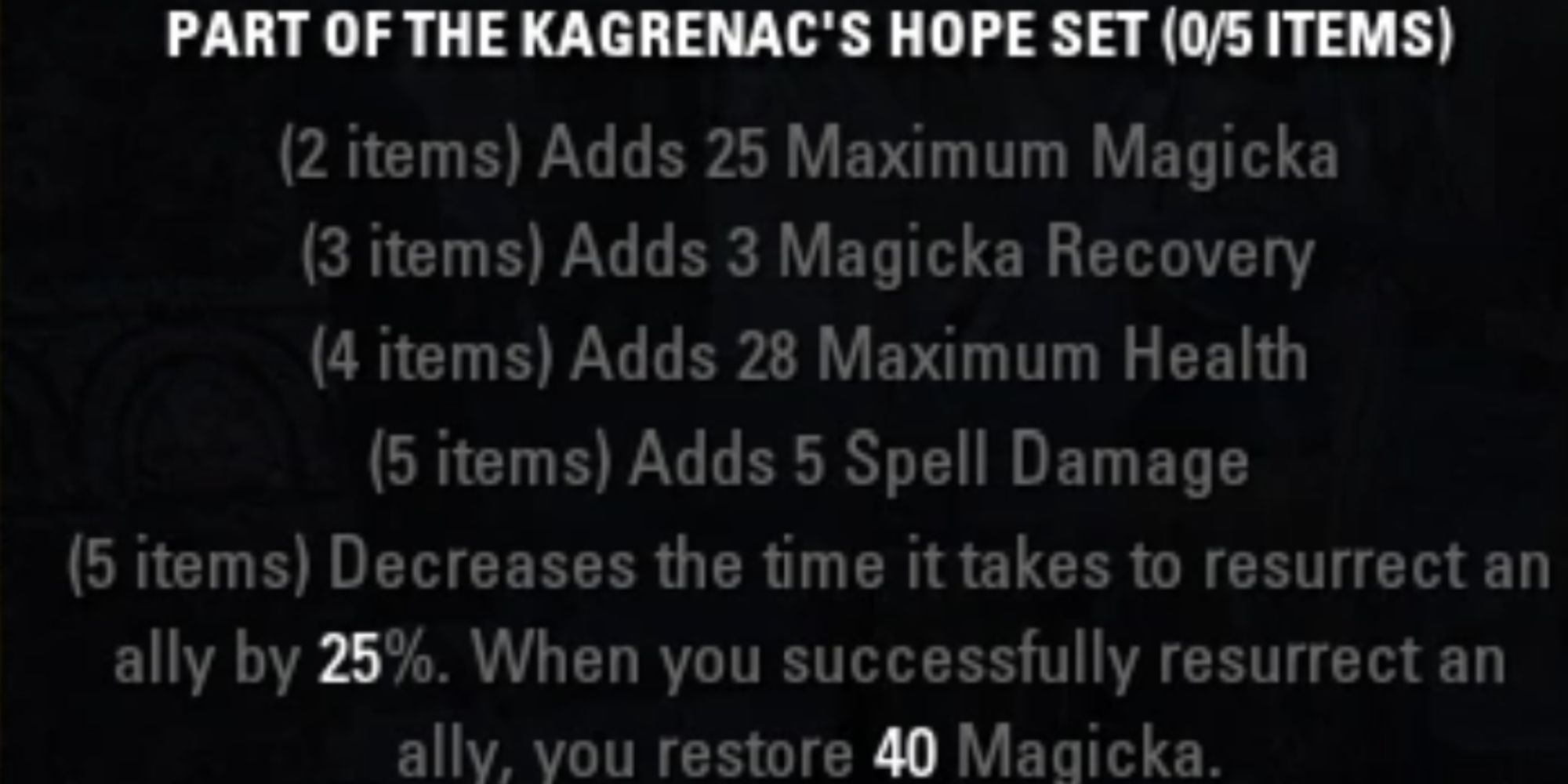 ESO Kagrenac's Hope Set Description
