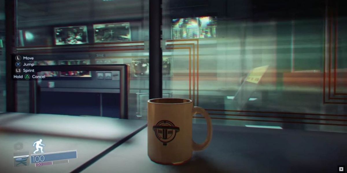 A close-up of a mug from Prey