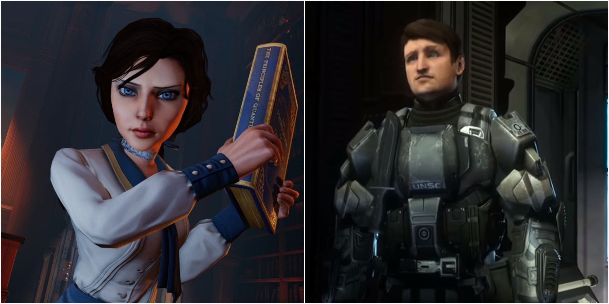 FPS Games With Best Storylines Featured split Image Elizabeth and Buck