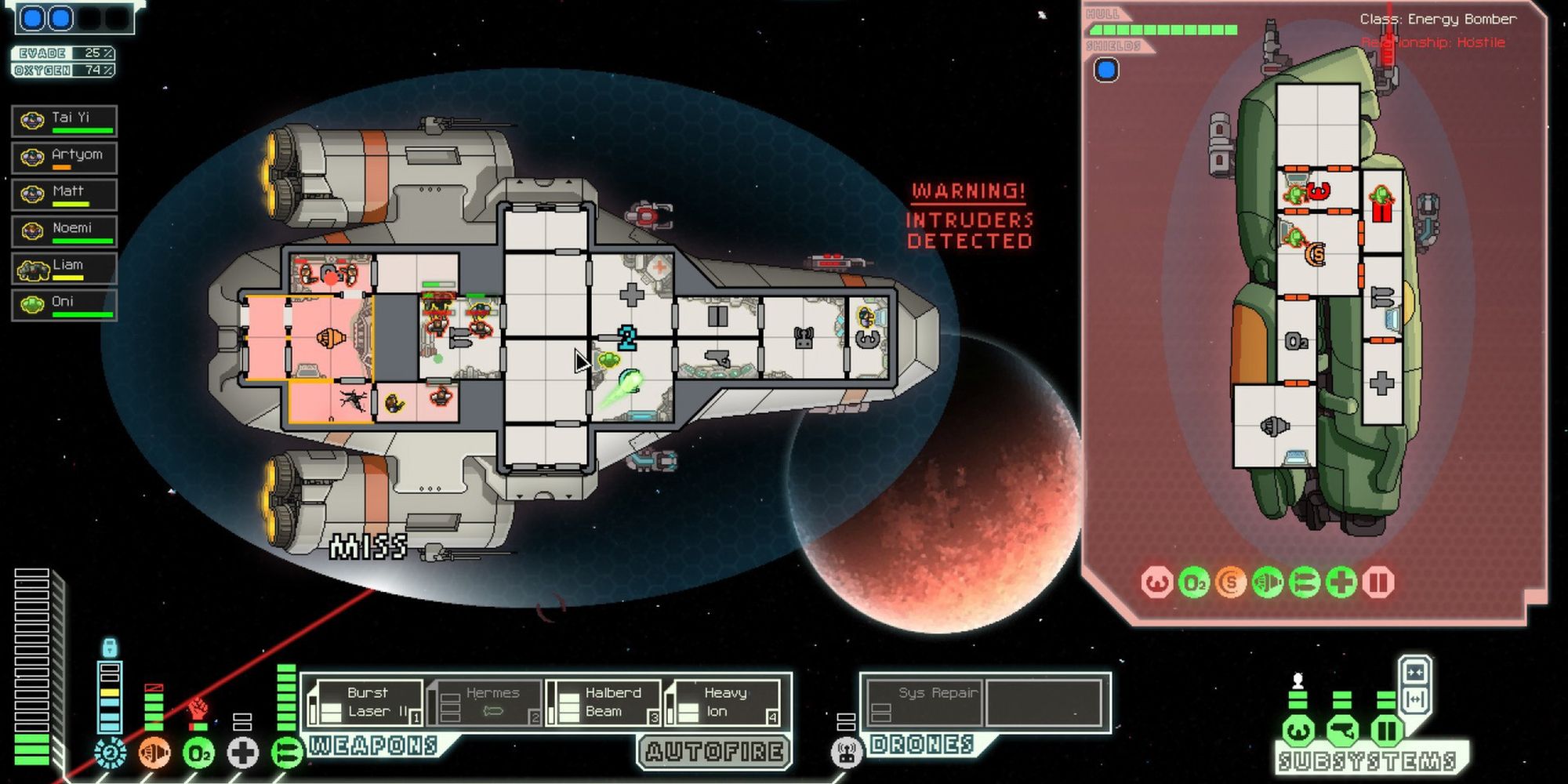 A Space Combat Encounter In FTL