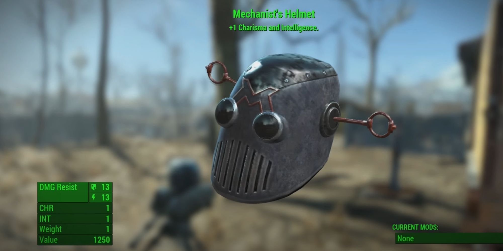Fallout 4 Mechanist's Helmet Inside Inventory