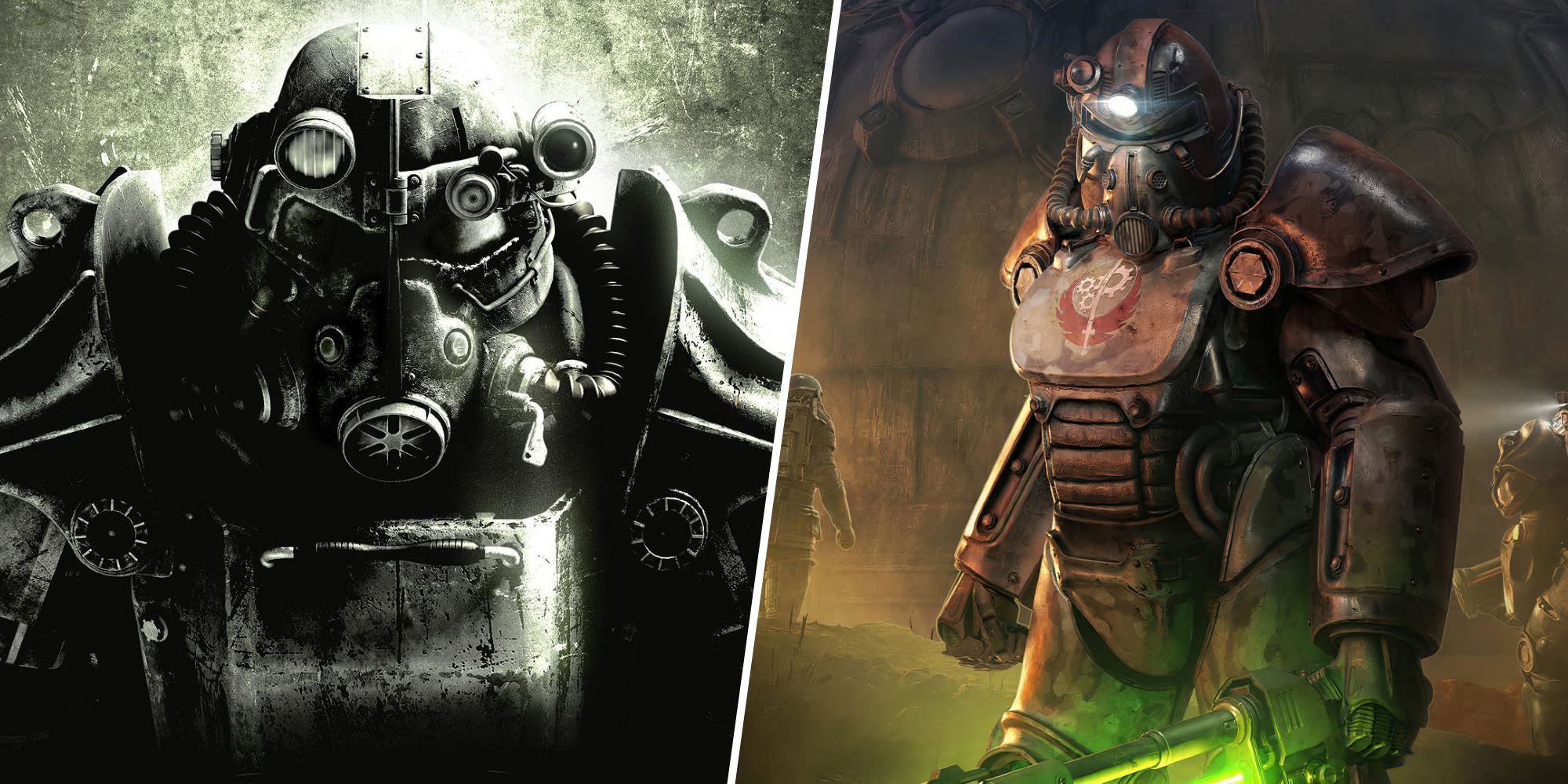 Power armor from Fallout 3 and power armor from Fallout 76