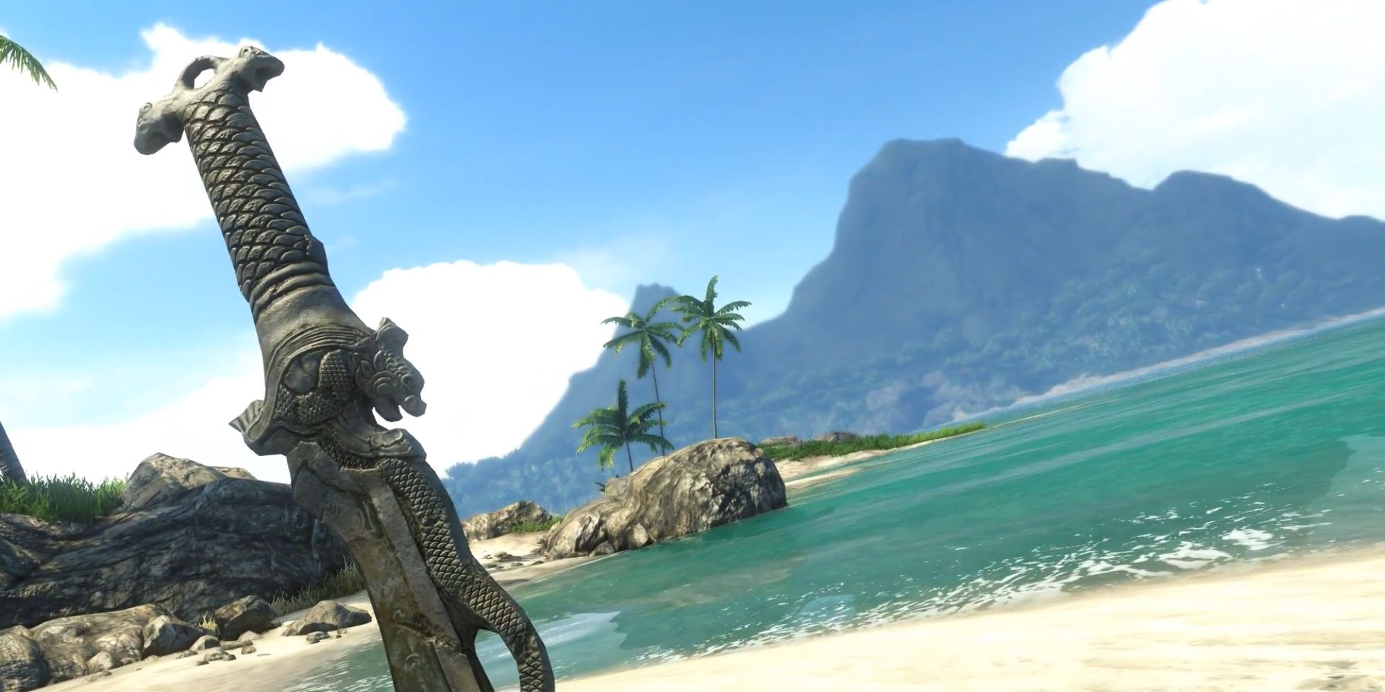 Far Cry 3 Screenshot Of Knife In Sand Ending